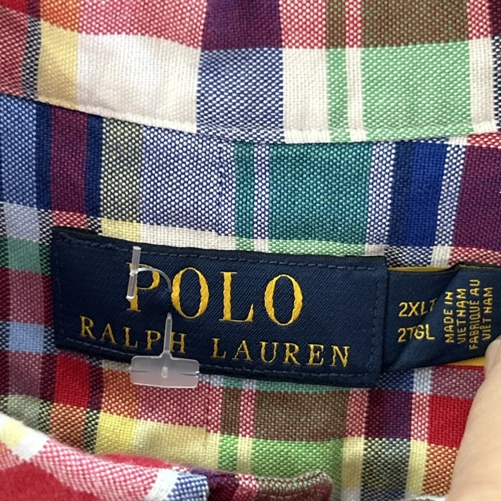 Mens Big & Tall Polo Ralph Lauren Short Sleeve Polo Shirt Sz 2XLT 2XL Tall